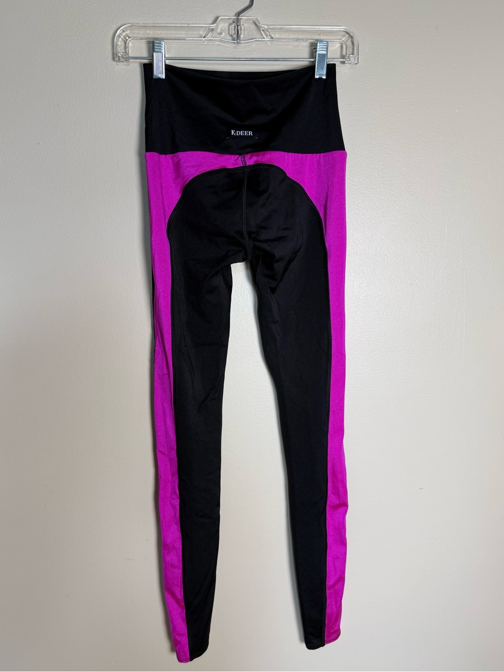 K Deer black pink fuchsia leggings small